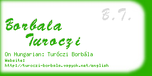 borbala turoczi business card
