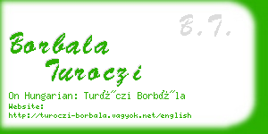 borbala turoczi business card